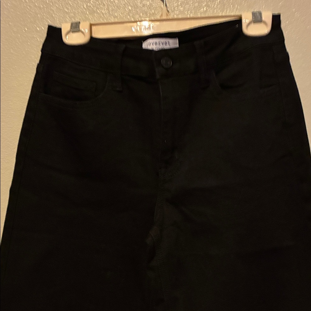 Loveret by Vervet Black Wide Leg Jeans